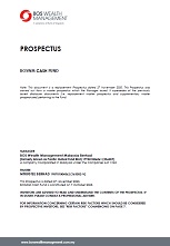PROSPECTUS - BOSWM CASH FUND